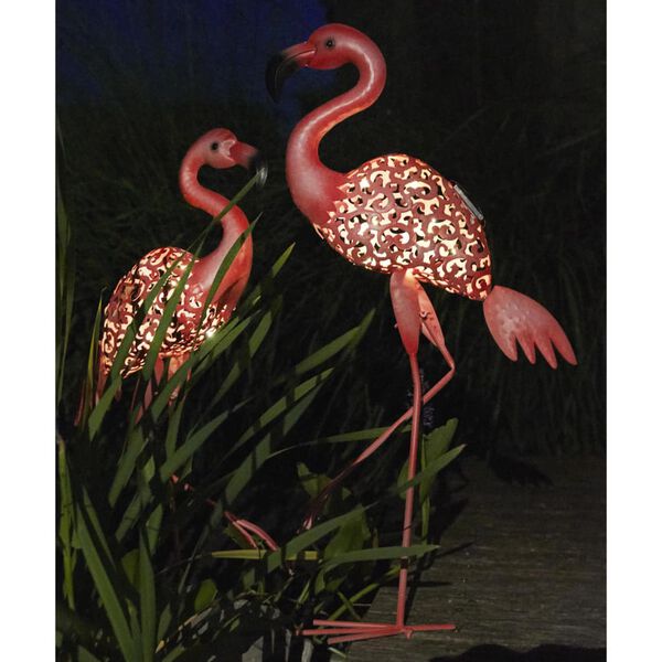 Luxform Solarna lampa ogrodowa LED Flamingo, r&oacute;żowa, 30111