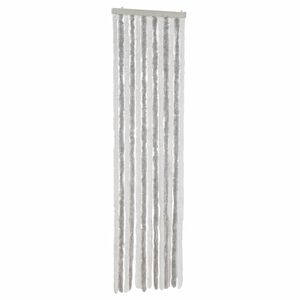 vidaXL Zasłona przeciwko owadom, szaro-biała, 56x185 cm, szenil