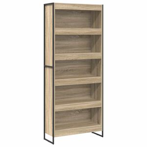 vidaXL Szafka na książki 80 x 30 x 189,5 cm Drewno inżynieryjne Sonoma