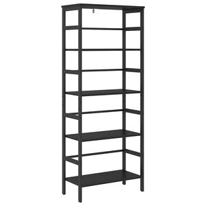 vidaXL P&oacute;łka na książki 4 poziomy 60 x 29,5 x 149 cm Czarny Dąb