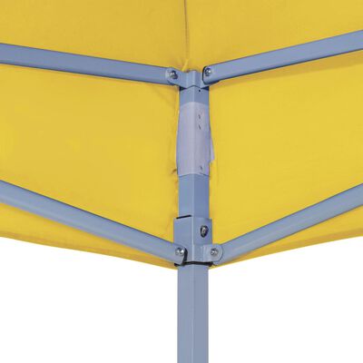 vidaXL Dach do namiotu imprezowego, 4,5 x 3 m, żółty, 270 g/m²