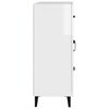vidaXL Szafka, biała, połysk, 69,5x34x90 cm, materiał drewnopochodny