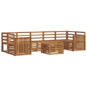 vidaXL Zestawy sof 8 pcs Naturalny Lite Drewno Akacji