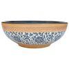 vidaXL Umywalka nablatowa, kolorowa, okrągła, &Phi;41x14 cm, ceramiczna
