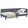 vidaXL Rama ł&oacute;żka narożnego Ciemnoszary 100 cm x 200 cm Aksamit
