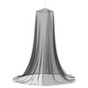 vidaXL Siatka przeciw komarom na ł&oacute;żko 156 mesh Czarny ⌀56 x 220 cm