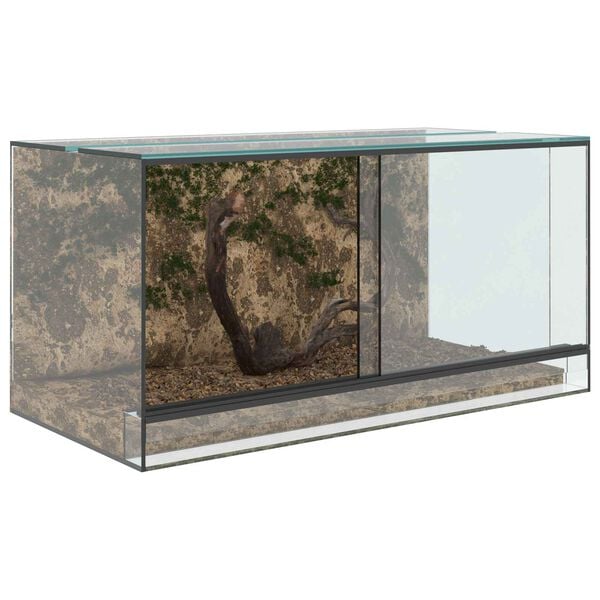 vidaXL Terrarium z przechowywaniem przezroczysty 80 x 40 x 40 cm Szkło