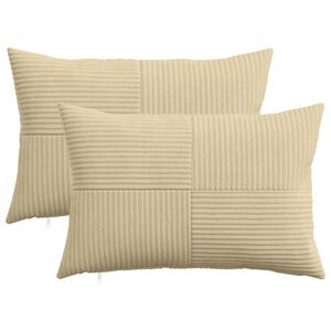vidaXL Poszewka na poduszkę 2 pcs ALMELO Szary zielony 30 x 50 cm