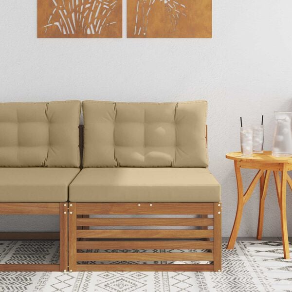 vidaXL Sofa środkowa na zewnątrz Lite Drewno Akacji Naturalny