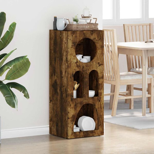 vidaXL Bufet Dąb wędzony 40 x 35 x 100.5 cm Materiał drewnopochodny