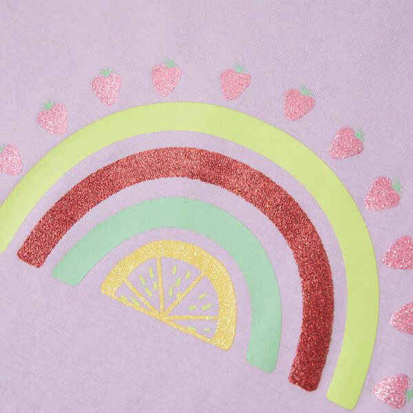 Koszulka dziecięca, liliowa, 128