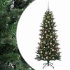 vidaXL Sztuczna choinka z bombką 180 cm 300 LED Ciepła biel PVC i PE