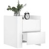 vidaXL Szafka nocna, biała, 45x50x50 cm, materiał drewnopochodny