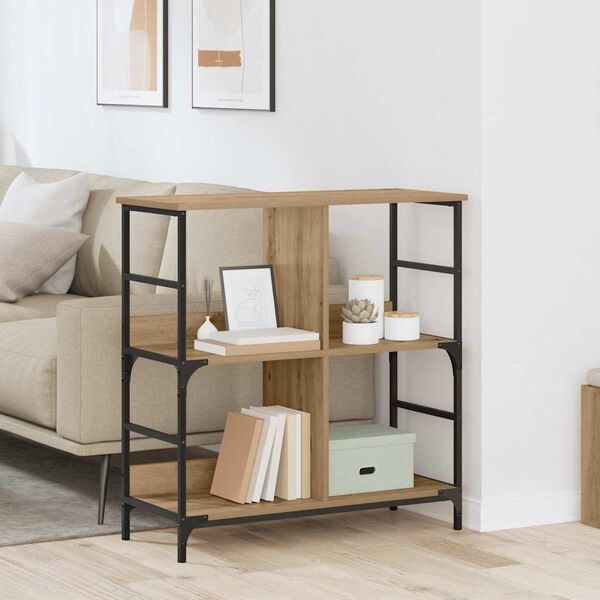 vidaXL P&oacute;łka na książki dąb artisan 78,5 x 33 x 82 cm