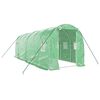 vidaXL Szklarnia ze stalową ramą, zielona, 12 m&sup2;, 6x2x2 m