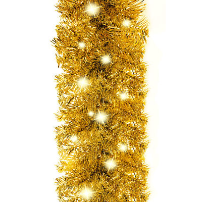 vidaXL Girlanda świąteczna z lampkami LED, 10 m, złota