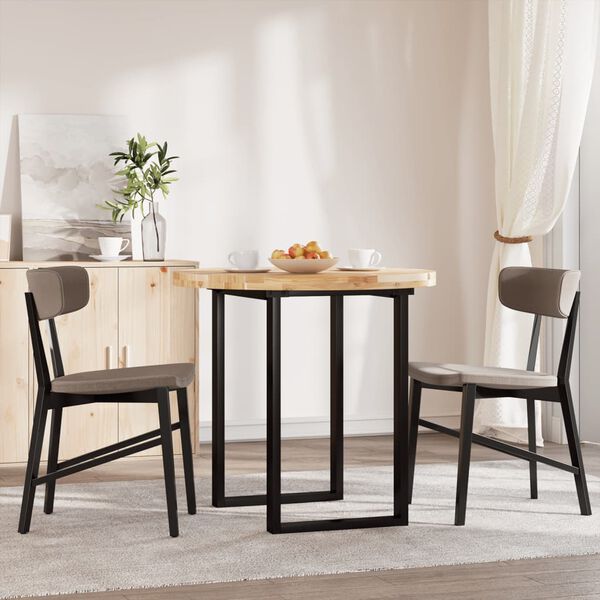 vidaXL Blat do stolika, okrągły, &Oslash;80x4 cm, lite drewno akacjowe