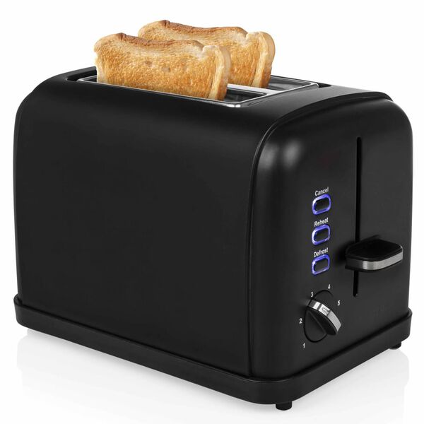 Princess Toster, 950 W, stal nierdzewna, matowy, czarny