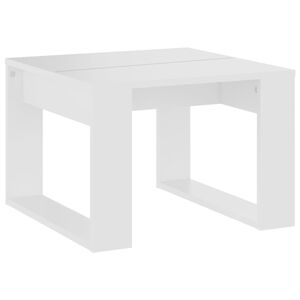vidaXL Stolik boczny, biały, 50x50x35 cm, materiał drewnopochodny