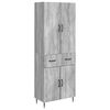 vidaXL Zestaw szafek 2 pcs Szary Sonoma 66 x 34,5 x 89,5 cm