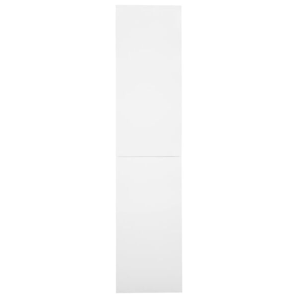 vidaXL Szafa biurowa z przesuwnymi drzwiami, biała, 90x40x180 cm