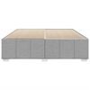 vidaXL Rama ł&oacute;żka bez materaca, jasnoszara, 200x200 cm, obita tkaniną
