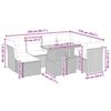vidaXL 8-cz. zestaw mebli ogrodowych z poduszkami, beżowy, polirattan