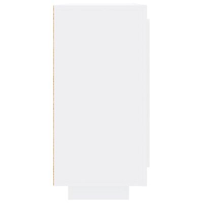 vidaXL Szafka biała z połyskiem, 92x35x75 cm, materiał drewnopochodny