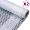 vidaXL Plandeki Leno, 2 szt., 260 g/m², 2x3 m, białe