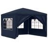 vidaXL Namiot imprezowy, 3 x 3 m, niebieski