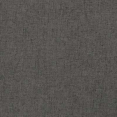 vidaXL Podnóżek, ciemnoszary, 60x60x36 cm, tkanina i sztuczna skóra