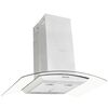 vidaXL Okap kuchenny LED, wyspowy, stal nierdzewna, 90 cm, 756 m&sup3;/h