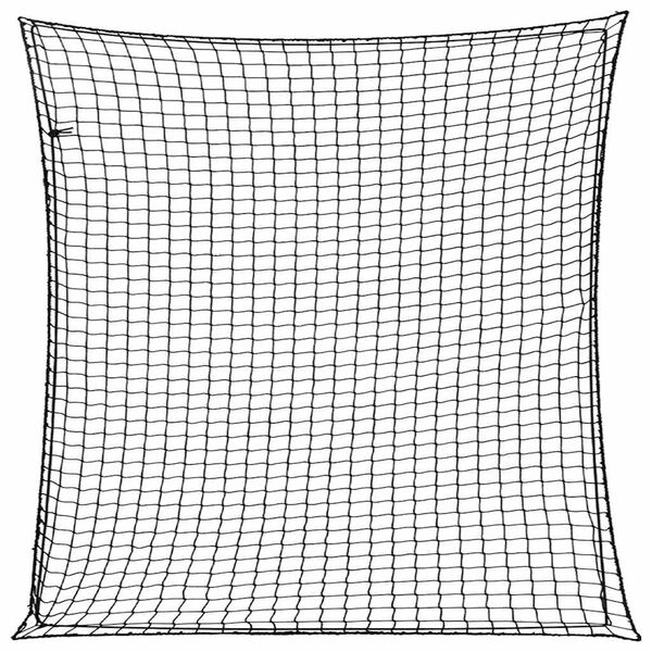 vidaXL Siatka na przyczepę, z elastyczną linką, czarna, 3x3 m, PP