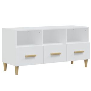 vidaXL Szafka pod TV, biała, 102x36x50 cm, materiał drewnopochodny