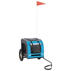 vidaXL Przyczepka rowerowa dla zwierząt, tkanina Oxford i żelazo