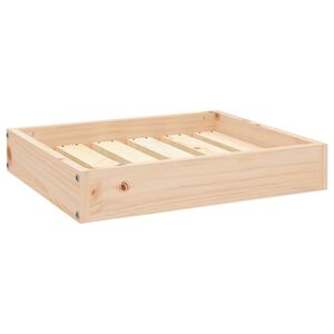 vidaXL Legowisko dla psa, 51,5x44x9 cm, lite drewno sosnowe