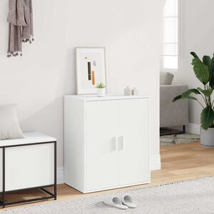vidaXL Szafka na buty, biała, 60x35x70 cm, materiał drewnopochodny