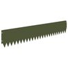 vidaXL Krawężnik do trawnika 30 pcs 103 x 20 cm Stal Oliwkowy zielony