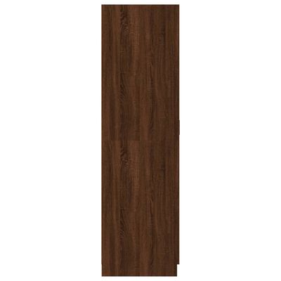 vidaXL Szafa, brązowy dąb, 80x52x180 cm, materiał drewnopochodny