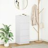 vidaXL Komoda Biała 37,5x35x99 cm Drewno klejone