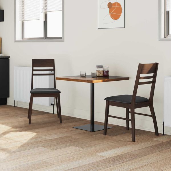 vidaXL Krzesła jadalne 2 pcs Jasny Brąz 43 x 54 x 89 cm Drewno Gumowe