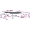 vidaXL Rama łóżka, szarość betonu, 120x190 cm, materiał drewnopochodny