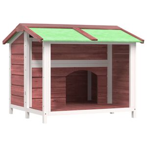vidaXL Buda dla psa, kolor mokki, 96x87x80,5 cm, lite drewno sosnowe