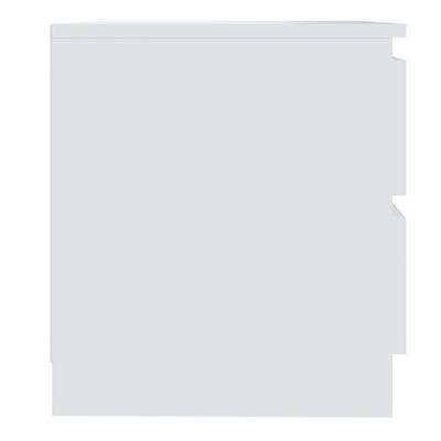 vidaXL Szafka nocna, biała, 50x39x43,5 cm, płyta wiórowa