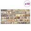 vidaXL Panele ścienne 3D, wz&oacute;r wielokolorowych cegieł, 10 szt., EPS