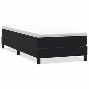 vidaXL Ł&oacute;żko Box Spring bez materaca Czarne 80x210 cm Aksamit