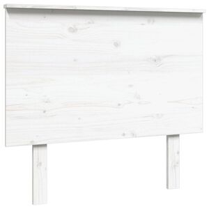 vidaXL Wezgłowie ł&oacute;żka, białe, 94x6x82,5 cm, lite drewno sosnowe