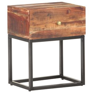 vidaXL Stolik nocny, 40x30x50 cm, surowe drewno akacjowe