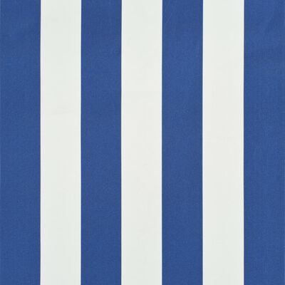 vidaXL Markiza zwijana, 150 x 150 cm, niebiesko-biała