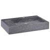 vidaXL Umywalka, czarna, 58x39x10 cm, marmurowa